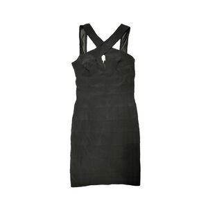 Maria Bianca Nero Black Cross Mini Dress. Size P #1026
